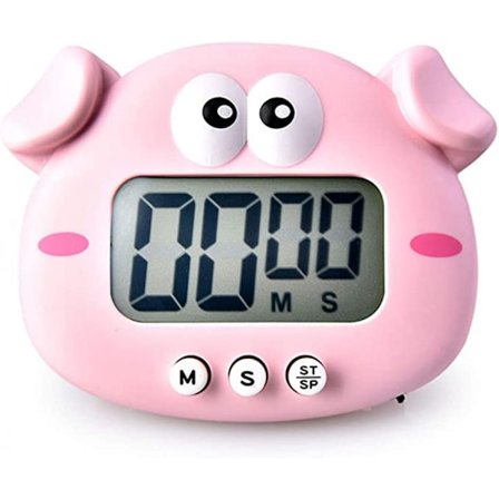 Kök Timer, Elektronisk Kök Timer Med Lcd-Display, Idealisk Kök Alarmklocka För Matlagning, Bakning.(Gris)