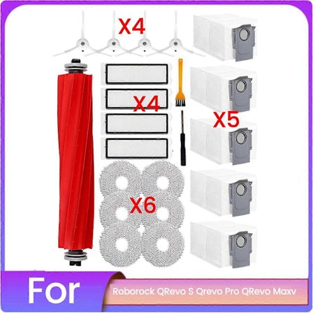 22 KPL Qrevo S, Qrevo Pro, Qrevo MaxV Robotti-imurin Osia Pääharja Sivuharja Hepa-suodatin