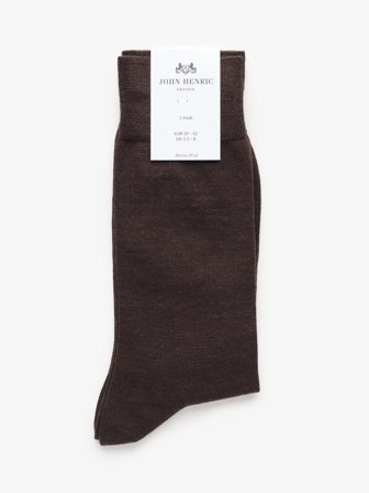 John Henric Men's Braune Socken Size 39-42