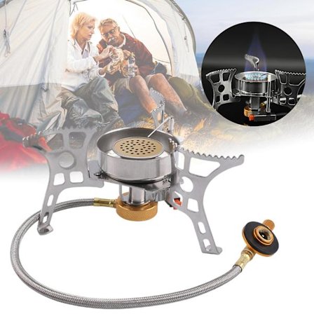 Bärbar Camping Spis Gas Camping Spis Gas Spis Med Adapter 3900w