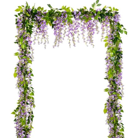 Wisteria Kunstige Blomkrans, Kunstig Wisteria Vine Si