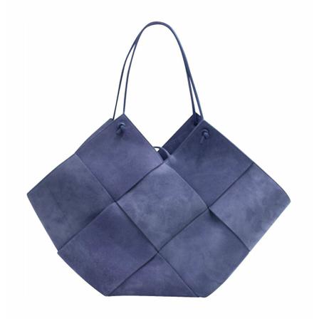 Bottega Veneta Vintage, Pre-owned Bag Blauw, Dames, Maat:ONE Size,suede