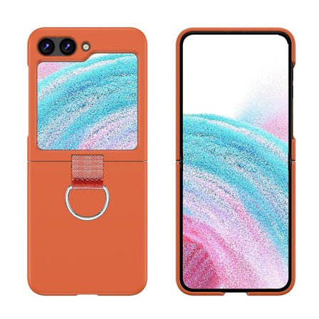 Pc Hard Case Kompatibel Samsung Galaxy Z Flip 5 Med Ring Holder