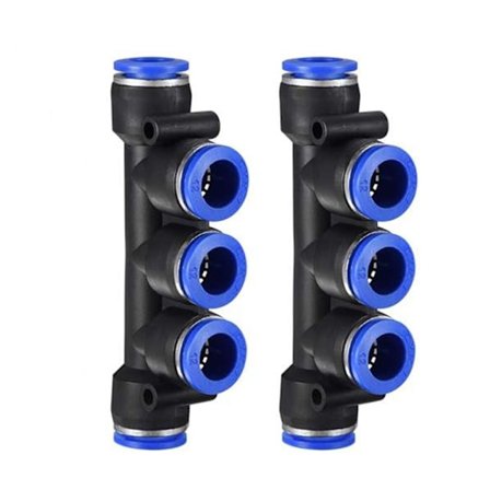 2 stk. Push-to-connect fittings, rørfittings 12 mm