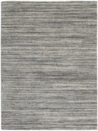 Tapis De Laine Uni Mazic Gris Foncé Oeko-Tex