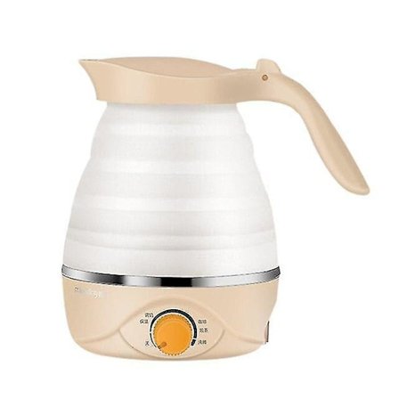 Matkailuun ja leirintään sopiva kannettava taittuva silikoninen sähköinen vedenkeitin Mini