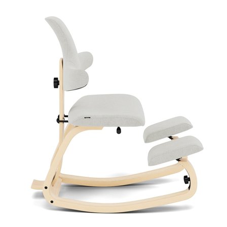 Varier Furniture Thatsit - Grey Wool - Natural base