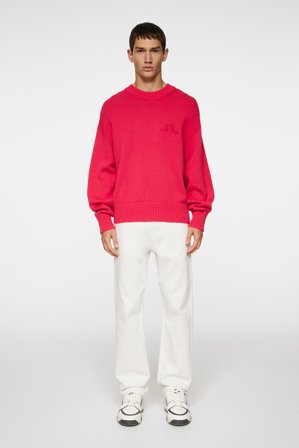 J.Lindeberg - Eddy Cotton Wool Crew Neck - Purple - Man - L