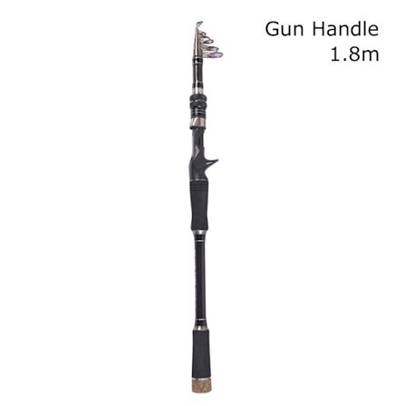 Teleskooppinen kalastusvapa Stream käsitanko 1.8MGUN HANDLE GUN