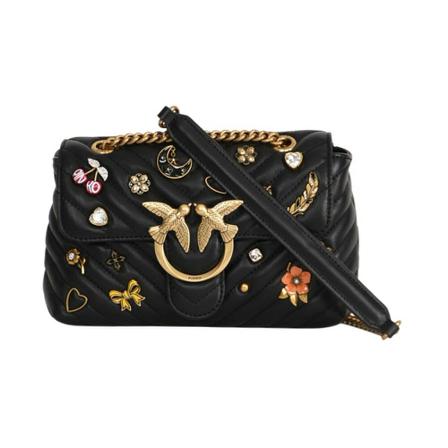 Pinko, Shoulder Bags Czarny, Kobieta, Rozmiar: ONE Size