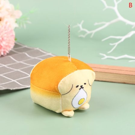 IC e Hund plyschleksak tecknad djurhänge stoppad docka nyckelring Ca B