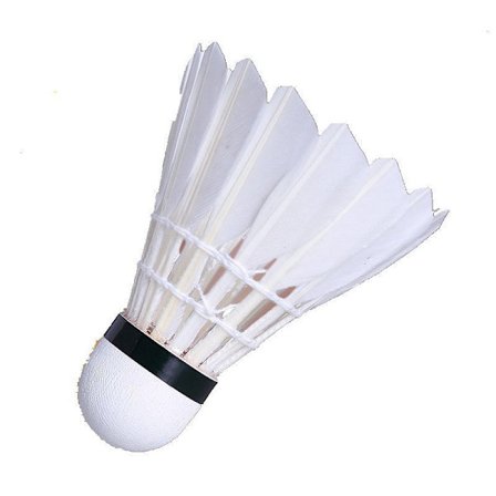Utendørs badminton shuttlecock sport 6 stykker - motstandsdyktig hvit fjær