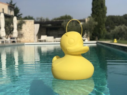 The DUCK LED-Lampe Badeand Gul H54 XL
