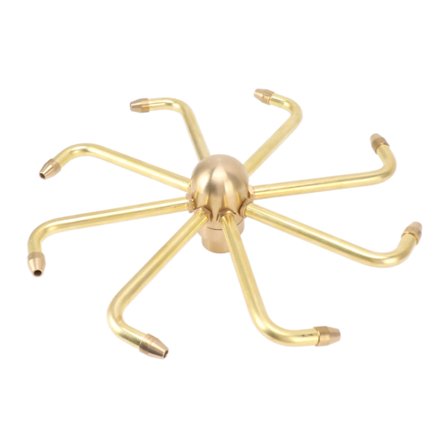 8 Hullers Springvand Dyser Messing Vindmølle Roterende Springvand Vandspray Hoved til Klippefisk Dam Landskab G1.5in