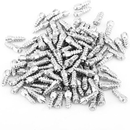 Snedækspigge (100-pak) - 12 mm til bil, SUV, ATV, skridsikre skruepigge