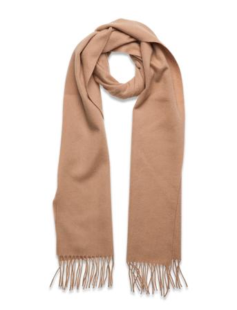 Slhtope Wool Scarf B Accessories Scarves Winter Scarves Beige Selected Homme*Betinget Tilbud