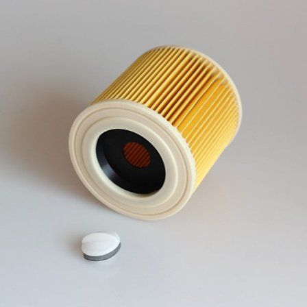 1 suodatinpatruuna Kärcher WD3 Premium, WD2, WD3, WD3P, MV2, MV3 - WD3-suodatin - Korvaava suodatin Kärcher-pölynimureille 6.414-552.0/641452