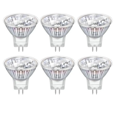6-pakning MR11 GU4 Halogenpærer 20W 12V Dimbar Varmhvit 2800K