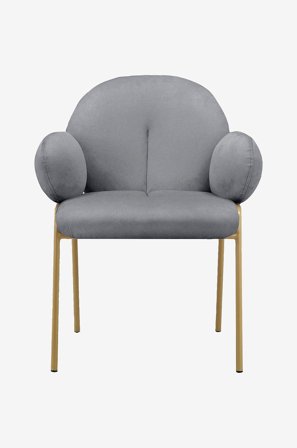 Loft24 - Spisestol Iwama, 2 stk. - Grå - Armstoler - Fra Homeroom