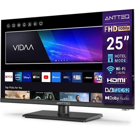Smart TV 25 Tum - ANTTEQ - V25-AF3Q1 - Full HD - Trippel Tuner - Wi-Fi