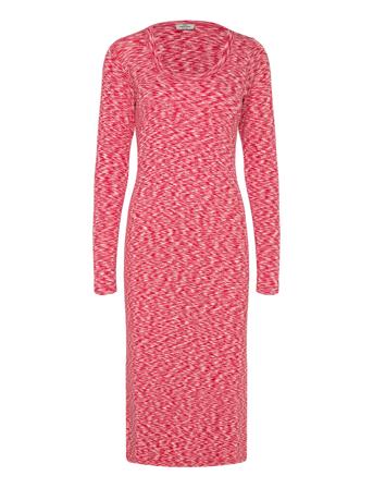 2X2 Cotton Space Bubi Dress Knælang Kjole Red Mads Nørgaard