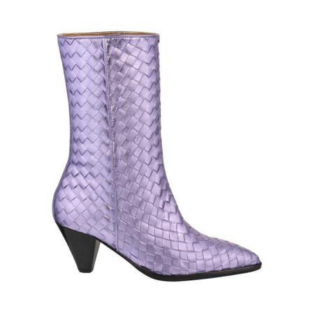 Dwrs, Samara - Westernboots Paars, Dames, Maat:36 EU,leer,gevlochten
