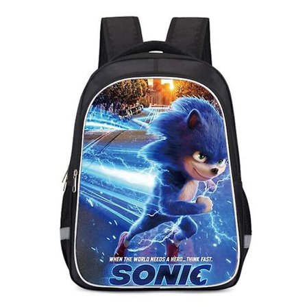 Sonic Super Mario Skolväska Barnryggsäck -1