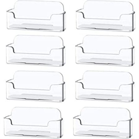 8 kpl läpinäkyviä pöytäkorttitelineitä, muovi