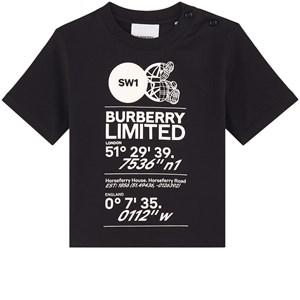 Kids - Burberry Black Joel T-Shirt 12 Months - Tops - 12 months - Black - Junge