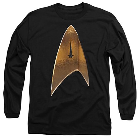 Star Trek: Discovery Unisex Vuxen Command Shield T-Shirt S Svart