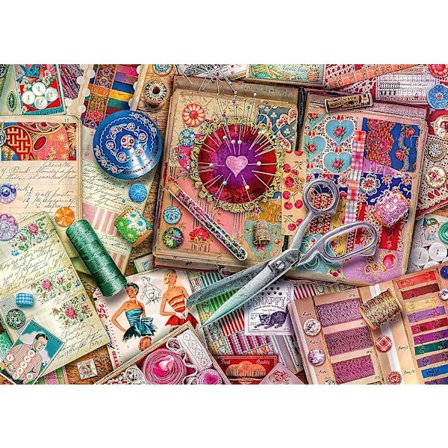 Ravensburger Vintage Dressmaking Aimee Stewart Puslespill (1000 Brikker)