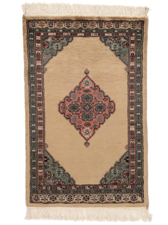 Orientalischer Pakistan Buchara 3Ply Teppich 63X98 Braun/Schwarz Wolle, Pakistan