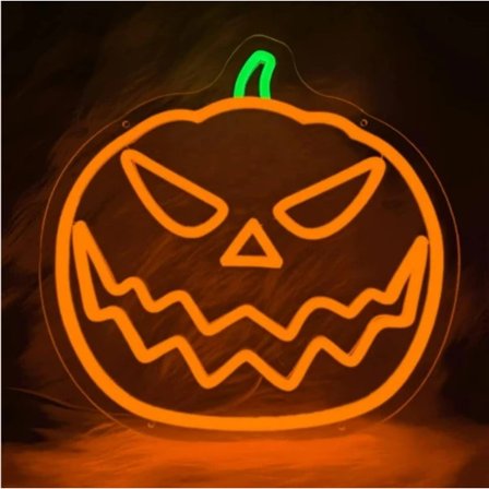 Pumpa serie neon skylt för vägg dekor halloween dekoration