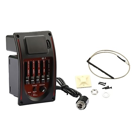 5-bands akustisk gitarrförförstärkare EQ Equalizer gitarrförförstärkare gitarrtillbehör