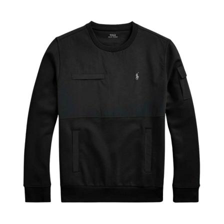 Ralph Lauren Waterproof hybrid sweatshirt Sort, Herre Sweatshirts