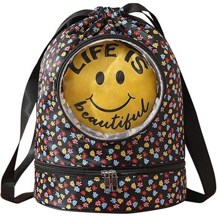 Sport Ryggsäck med Snörning Vattentät Barn Stor Gym Väska Simning Ryggsäck Sportväska med Skohållare för Pojkar Flickor