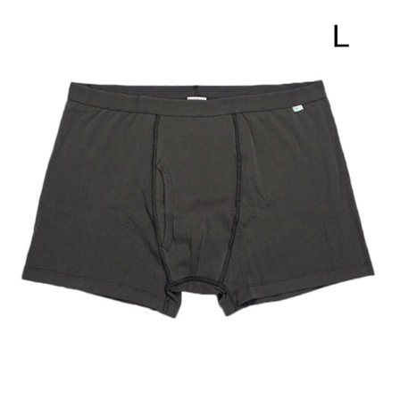 Inkontinensbukser Herre Boxer Briefs Vaskbar Bomull Gjenbrukbar Grå gx20241207454