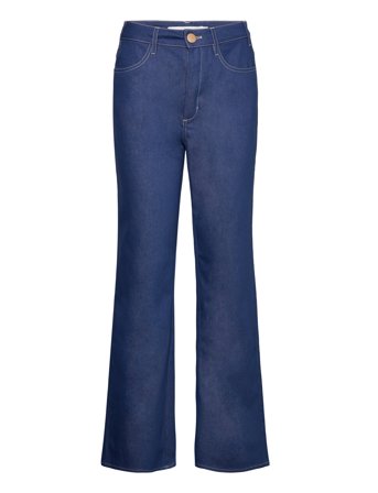 Diana Pants Stretch Denim Vide Jeans Blå Naja Lauf*Betinget Tilbud