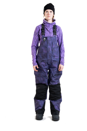 Schneebibhosen Jethwear Treeline (2025) 60 g Damen Lila/Batik XXL