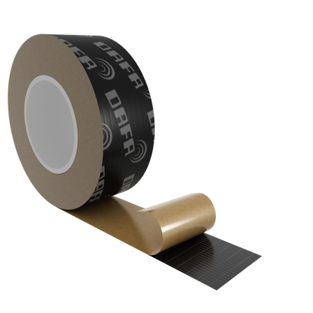 Dafa 620016905 Tetningsteip svart, 25 m 60 mm, Maskintilbehør & forbruk