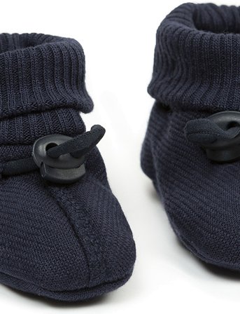 Smallstuff | Booties, Merino Wool, Navy | 80/86