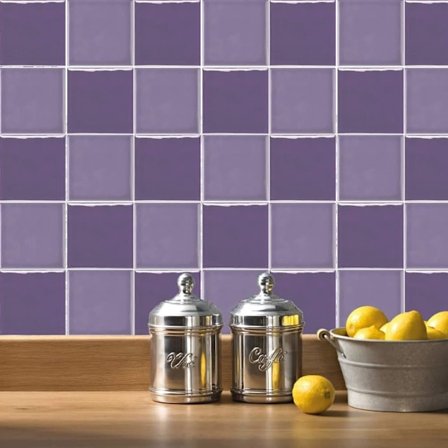 Kakelklistermærke 15x15 cm lilla, vægklistermærke til køkken & badeværelse, vandtæt vægdekoration 10-pak_TF_TF