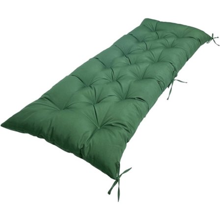 Trädgårdsbänk dyna 2 eller 3 sits dyna, 8 cm tjock vattentät sittdyna ersättningsdyna, mörkgrön, 150 x 50 cm
