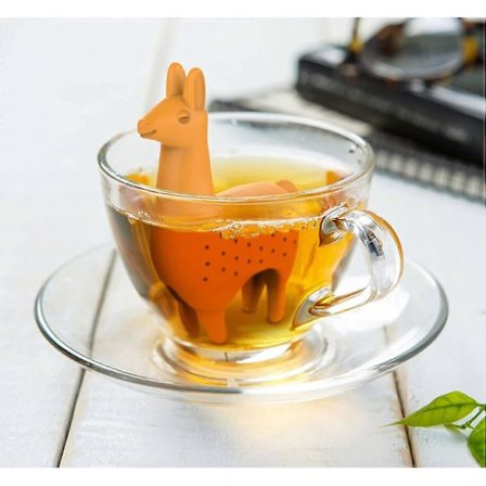 Silikoninen Alpakan Teemuki Alpakan Teesuodatin Llama Teesuodatin Alpakan Silikoninen Teemuki Silikoninen Teesuodatin, 1 Kpl, 10.8*6.8*3cm