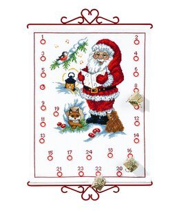 Broderikit Kalender Den syngende nisse - Permin