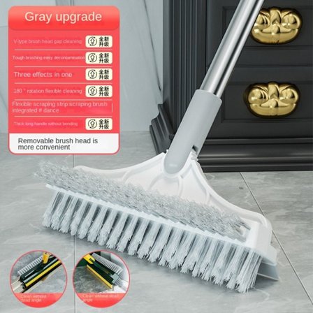 Gulvskurebørste Husholdningsrengøringsbørste HVID