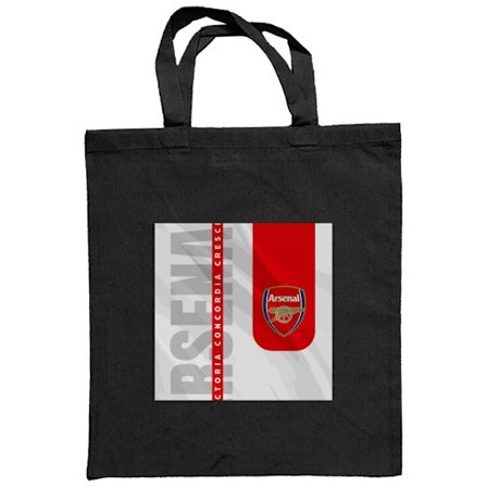 Stofpose Arsenal FC logo plakat fodbold Premier League klub rød hvid baggrund Gunners fodboldhold crest kunst