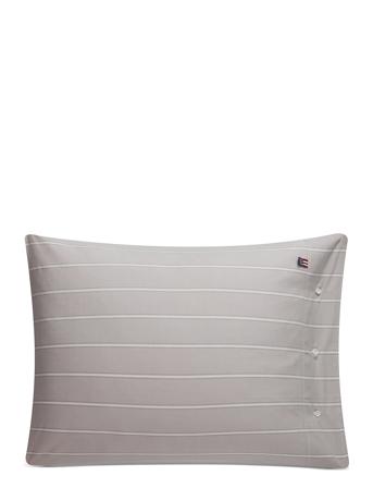 Gray/White Striped Lyocell/Cotton Pillowcase Grey Lexington Home