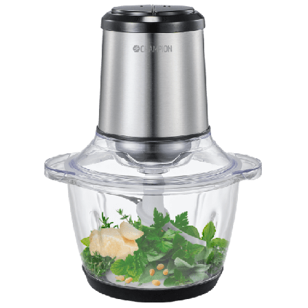 Champion Nordic Mini Chopper 1,2l Glasskål Köksmaskiner Silver