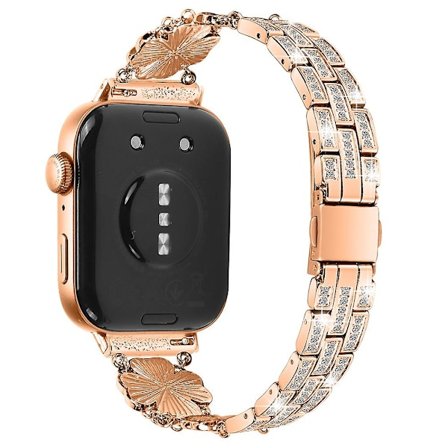 Armband för Huawei Watch Fit 3 Smartwatch, Metallarmband med Strass - Silver (FMY)